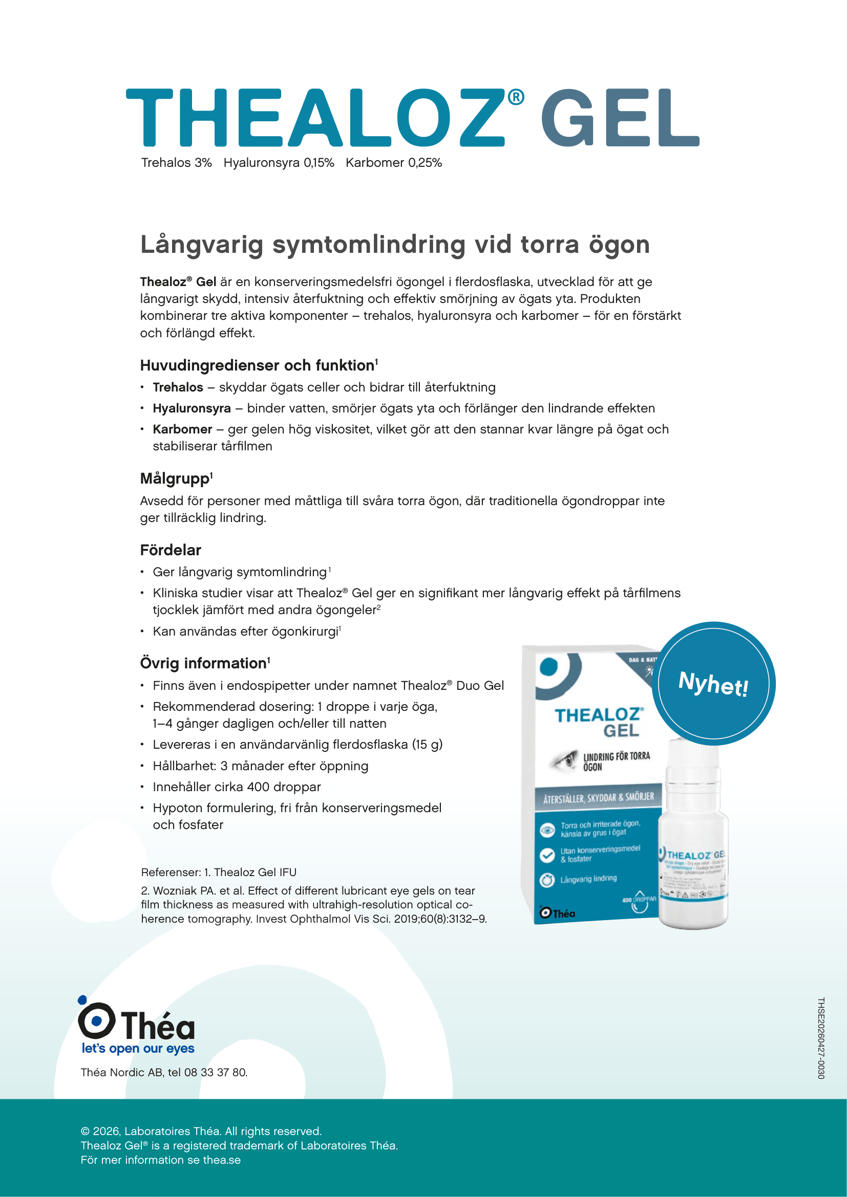 Thealoz gel mässerbjudande 